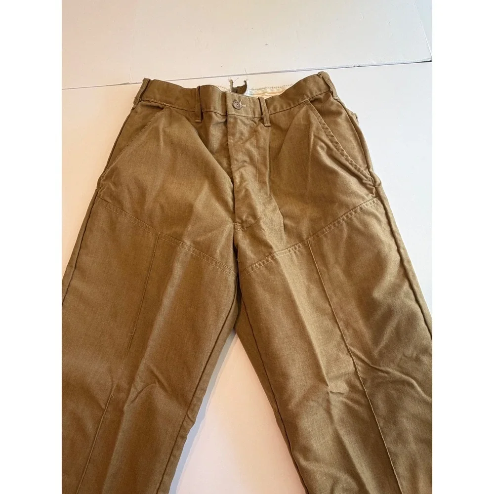 Bob Allen Sportswear Vintage Hunting Pants Tan Canvas Double Knee Mens 34x31